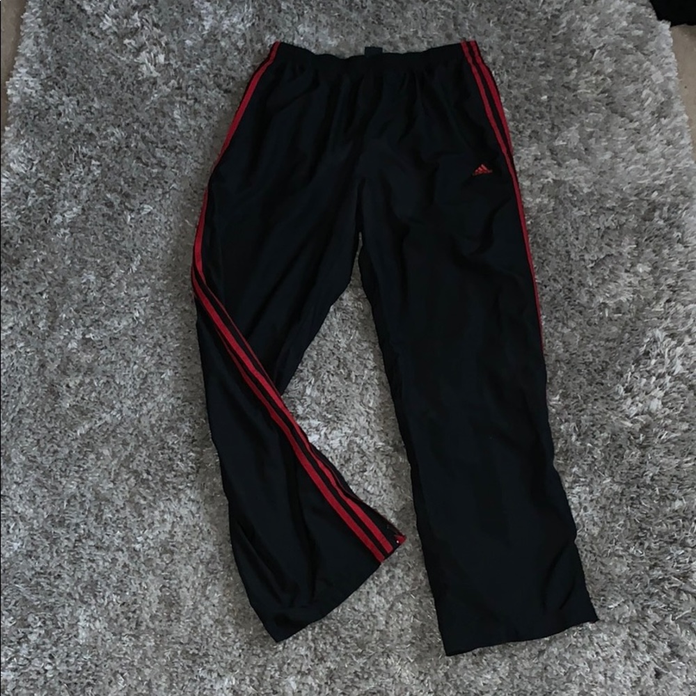 Adidas Track Pants Red Stripe